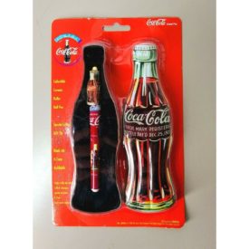 Vintage 1996 Coca-Cola Ceramic Roller Ball Pen in Collector Tin
