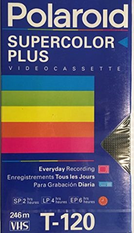 Polaroid Supercolor Plus Video Cassette VHS Tape T-120