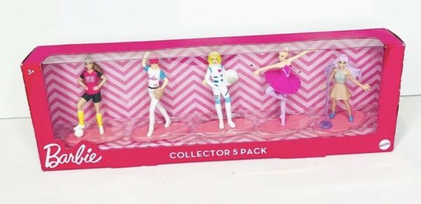 Barbie Collector 5 Pack Soccer Baseball Astronaut Ballerina Pop Star