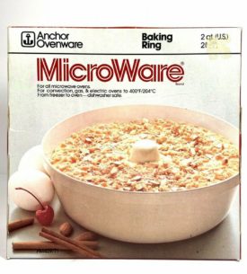 Anchor Hocking Ovenware 2 qt Baking Ring MicroWare Chill Therm Microwave Bundt