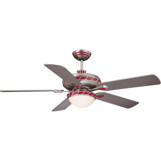 Savoy House 54-2201-MO-204 Fleetwood Ceiling Fan, Retro Red Zinger