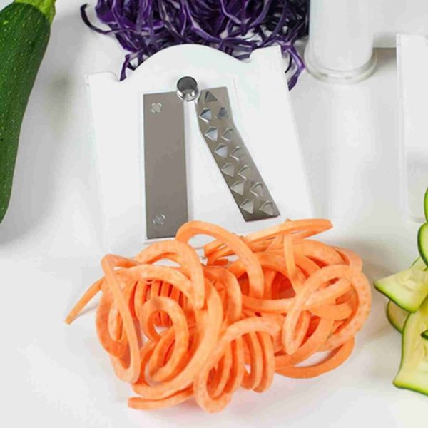 VEGGETTI PRO Spiral Cut Vegetables Fruit Table Top Kitchen Slicing Appliance