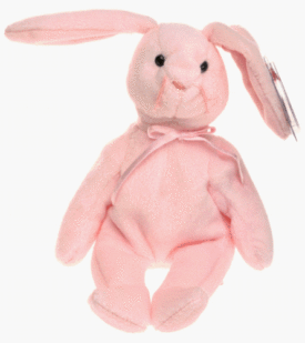 Ty Beanie Baby Hoppity - Pink Easter Bunny Rabbit