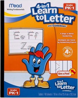 Mead 4-in-1 Learn to Letter with Guidelines Grade Pk-1 (Paperback)