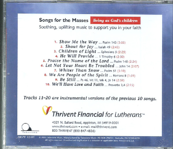 Living As God's Children (Music CD)