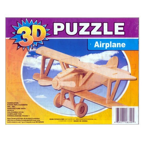 3D Jigsaw Woodcraft Puzzle Airplane6