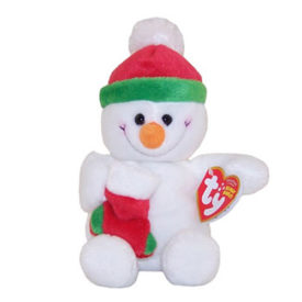 TY Beanie Baby - STOCKINGS the Snowman (7 inch)