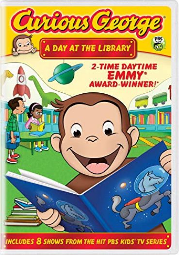 Curious George: A Day at the Library (DVD) - Nokomis Bookstore & Gift Shop