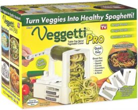 VEGGETTI PRO Spiral Cut Vegetables Fruit Table Top Kitchen Slicing Appliance