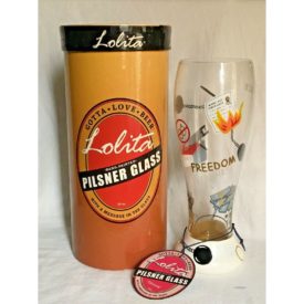 Lolita Gotta Love Beer Pilsner Glass 22 oz DIVORCE Gift Ball Chain Single Freedom