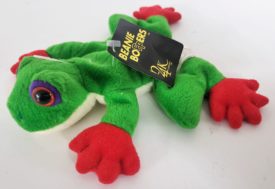 24K Beanie Boppers Tree Frog Green 1997 Bean Bag Plush by Special Effects