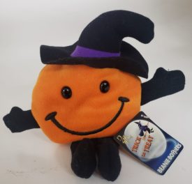 Beanie Boppers 24K 1997 Item 3615 SMILEY The Trick or Treat Pumpkin Plush 8