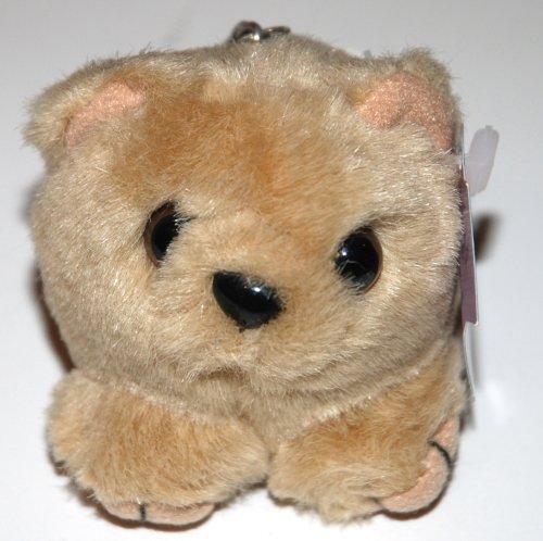 Puffkins Plush Collectible Key Ring - Honey The Tan Bear