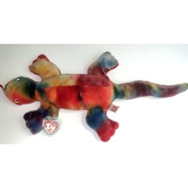 Ty Beanie Buddy - LIZZY The Tie-dyed Lizard Plush