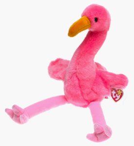 Ty Beanie Buddy - PINKY the Pink Flamingo Plush