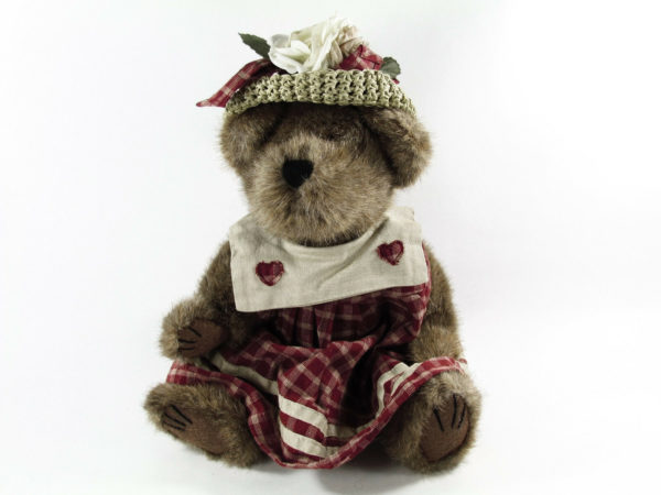 Boyds Bears Prudence Bearimore Red Plaid Dress #912053 1999 Retired 12