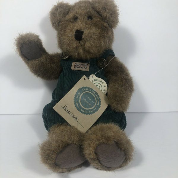 Boyds Bear Harrison Green Corduroy Overall Boy Bear J.B. Bean Series