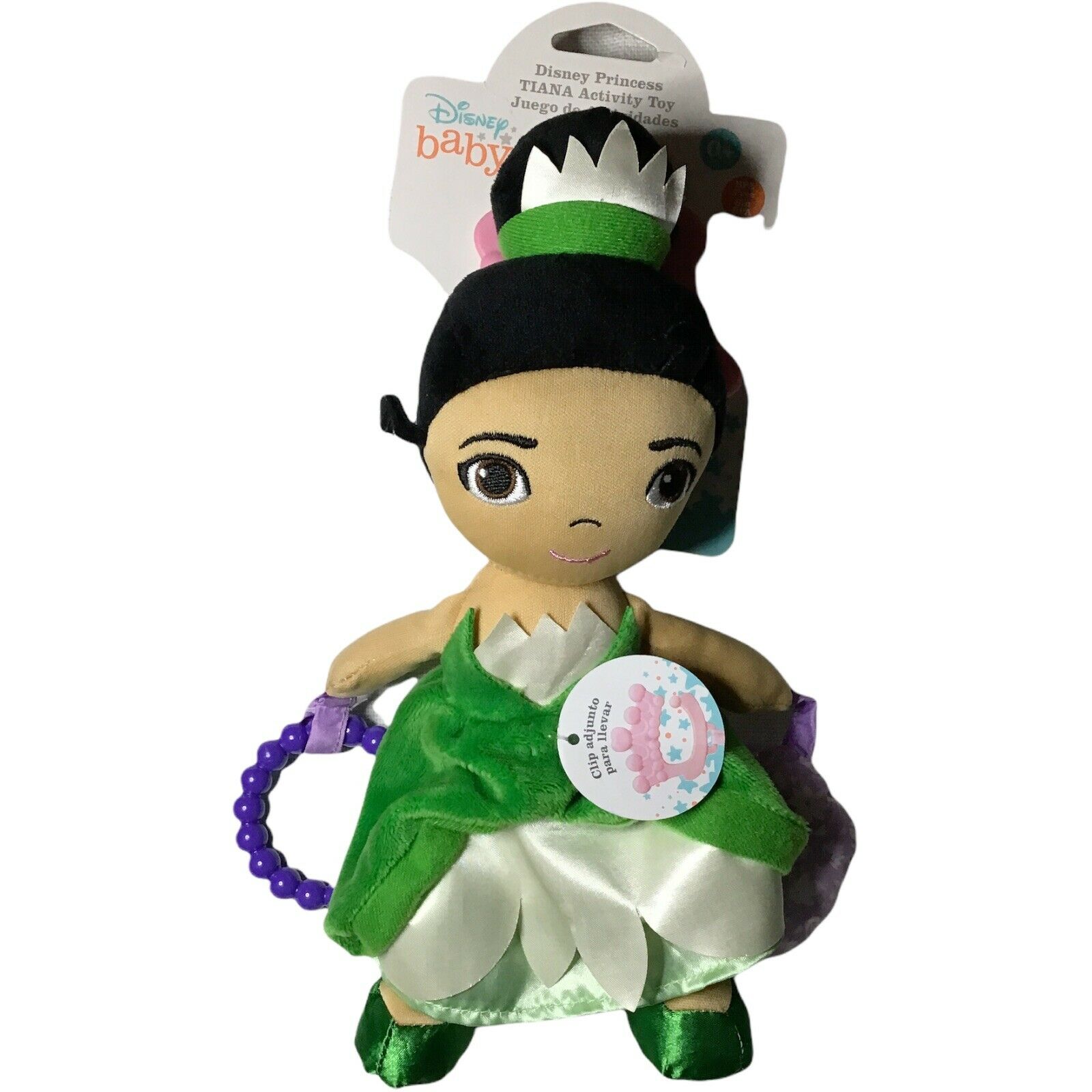11 Disney Baby Tiana Activity Toy Doll Plush 0+ Princess Frog