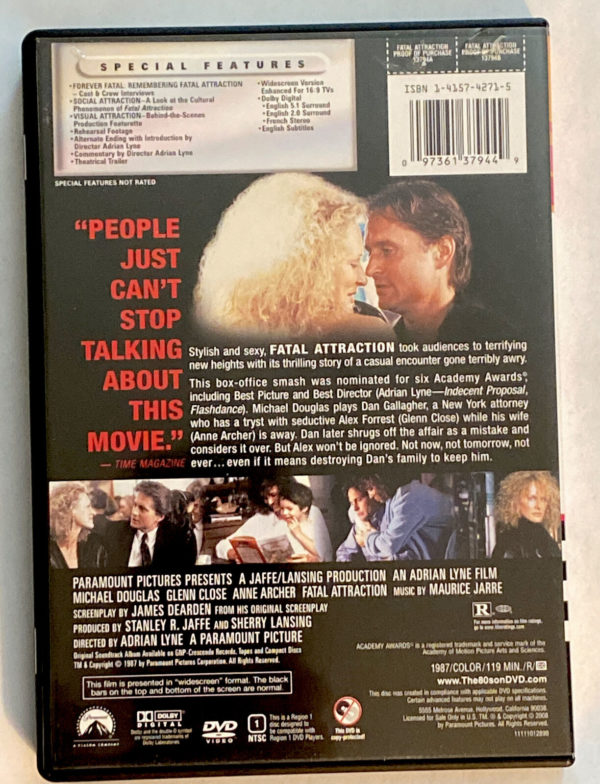 Fatal Attraction - I Love the 80s Widescreen (DVD)