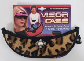 Pro Shade 3-in-1 Sport Visor - Changes From Visor to Eyewear Case in Seconds! (Leopard Print Fur)