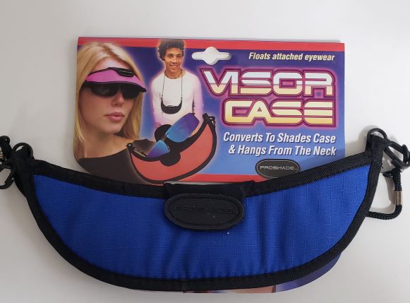 Pro Shade 3-in-1 Sport Visor - Changes From Visor to Eyewear Case in Seconds! (Royal Blue)