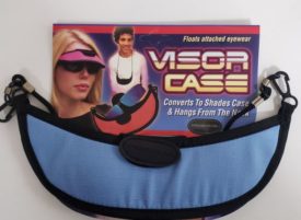 Pro Shade 3-in-1 Sport Visor - Changes From Visor to Eyewear Case in Seconds! (Light Blue)