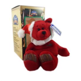 Limited Treasures 1998 Holiday Edition Bear Claus Red Plush