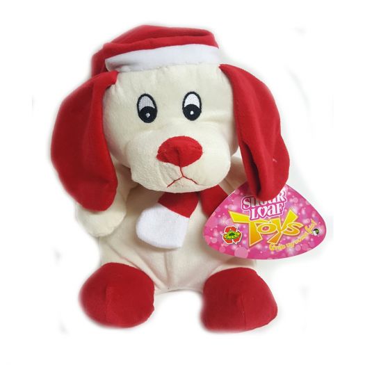 Sugar Loaf Toys 10 Santa Dog Plush