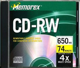 2-Pack of Memorex CD-RW 650MB 74min 4x Blank Erasable/Rewritable Discs in Sta...