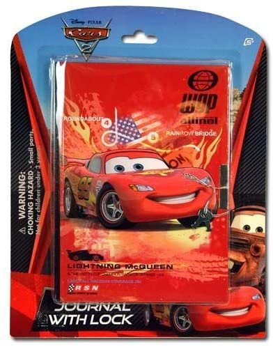 Cars 2 Journal 50 Sheets w/ Lock on Blister Card