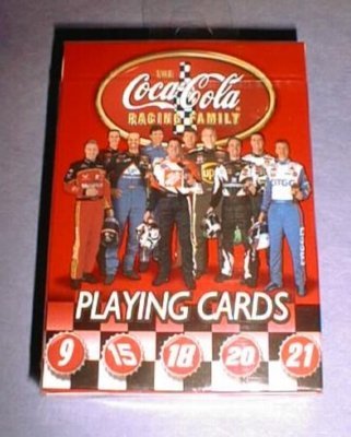 CocaCola Nascar Playing Cards [Toy]