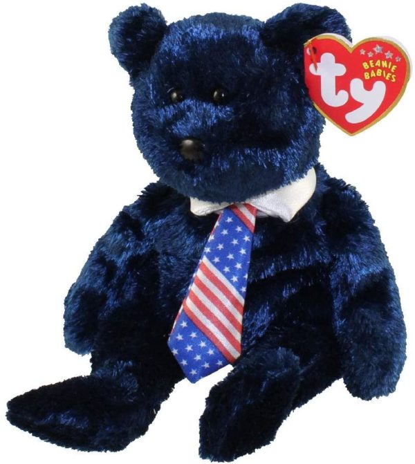 Ty Beanie Babies - Pops the Bear (USA Tie)