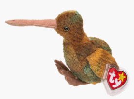 Ty Beanie Babies - Beak the Kiwi Bird