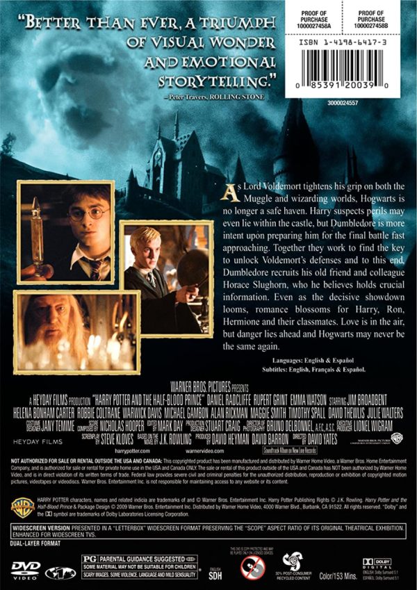 Harry Potter and the Half-Blood Prince (Widescreen Edition) (DVD)