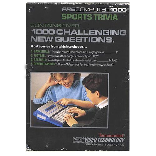 Sports Trivia Game Cartridge for Vtech PreComputer 1000 #80-1003 [Toy]