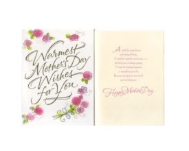 Mothers Day Greeting Card Warmest Wishes [Office Product]