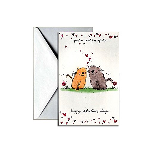 Valentines Day Greeting Card - Yourre Just Purrfect
