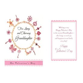 Valentines Day Greeting Card - To A Loving And Charming Granddaughter On Val...