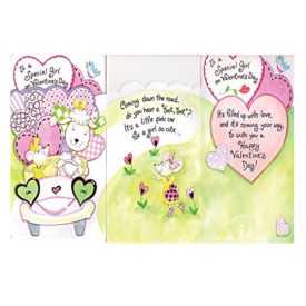 Valentines Day Greeting Card - To A Special Girl On Valentines Day