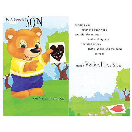 Valentines Day Greeting Card - To A Special Son I Love You On Valentines Day
