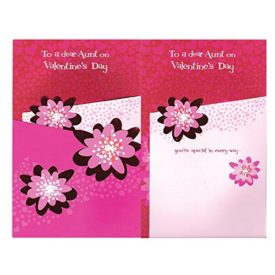 Valentines Day Greeting Card - To A Dear Aunt On Valentines Day