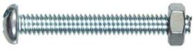 The Hillman Group 7689 Round Head Combo Machine Screw with Nut, 10-24-Inch x ...