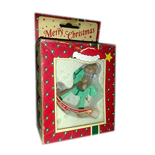 Vintage Kenley Corp Merry Christmas Rocking Horse Ornament