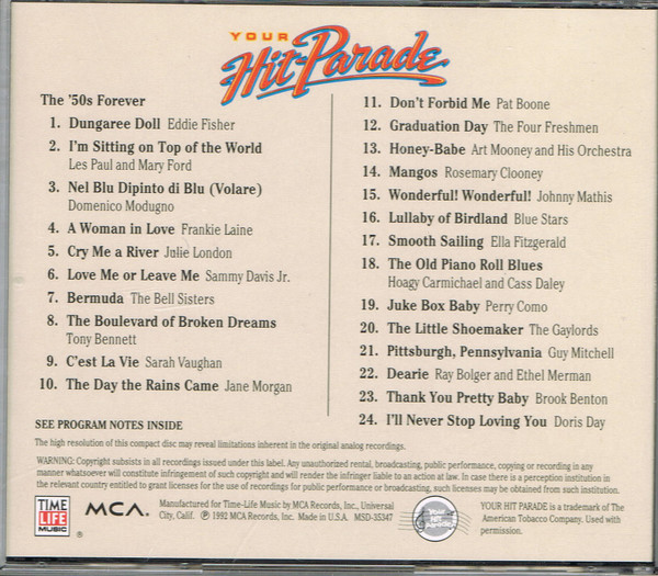 Your Hit Parade - The '50s Forever (Music CD)