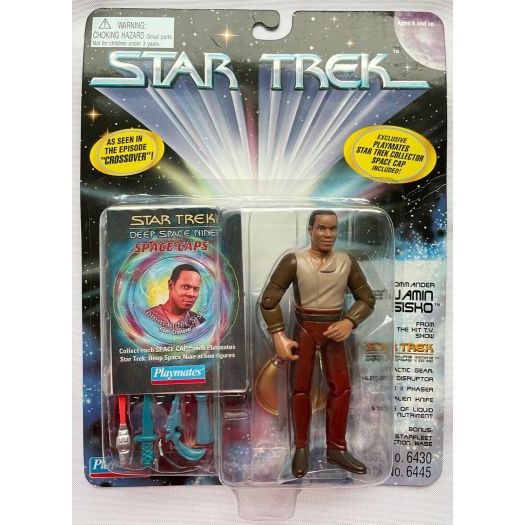 Vintage 1996 Star Trek Deep Space Nine Figure w/Accessories - Commander Sisko "Crossover"