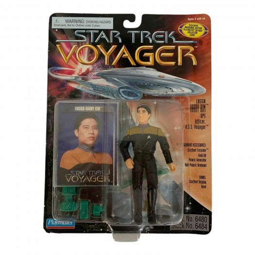 Vintage 1995 Star Trek Voyager Figure w/Accessories - Ensign Harry Kim Ops Officer