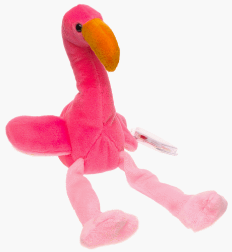 Ty Beanies Babies - Pinky The Flamingo