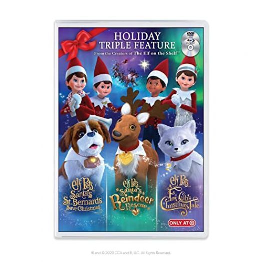 Elf on the Shelf Elf Pets: Holiday Triple Feature Blu Ray DVD Combo (DVD)