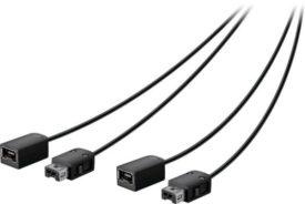 Insignia™ - 6 Extension Cable for Nintendo NES and SNES Controllers (2-pack) - Black