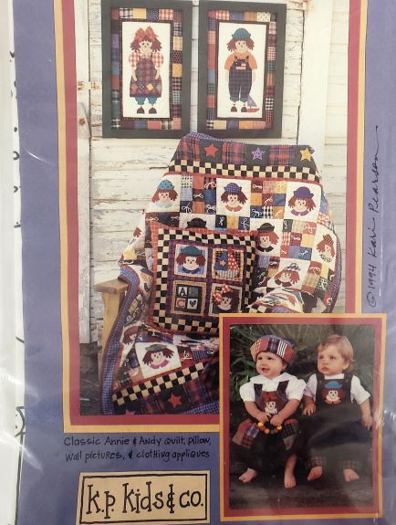 K.P. Kids And Co/ Classic Annie and Andy Quilt, Pillow, Wall Pictures & Clothing
